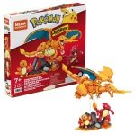 MEGA Pokémon Action Figure Building Toys for Kids, Charmander Evolution Set with 300 Pieces, 3 Poseable Characters, Charmeleon and Charizard, HFG06