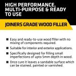 Everbuild Multipurpose Wood Filler – Suitable For Indoor And Outdoor Use – Sandable – White – 250ml - Image 6