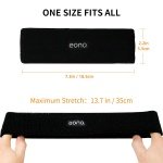 Eono Elastic Sports Headband 2Pack Unisex High Absorption Sweat Band Hair Band for Running, Fitness, Tennis & Outdoor Activities - Image 3