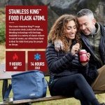 Thermos Stainless King Food Flask, 470ml Capacity - Sleek Multi- Purpose Flask for Daily Food Prep - Durable Stainless Steel with Classic Red Finish - Ideal for On-the-Go Meals & Drinks - Image 7