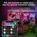 Philips Hue White & Colour Ambiance Discover Outdoor Floodlight, Smart Outdoor Lighting with App and Voice Command, Adjustable Garden Light - Image 2