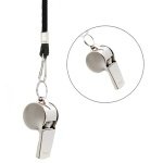 iJiZuo Stainless Steel Whistle, Metal Referee Whistle with 41cm Lanyard, Stainless Sports Whistles for Outdoor Activities, Referees, Coaches, Lifeguards, Soccer, Basketball-Silver - Image 5