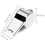 iJiZuo Stainless Steel Whistle, Metal Referee Whistle with 41cm Lanyard, Stainless Sports Whistles for Outdoor Activities, Referees, Coaches, Lifeguards, Soccer, Basketball-Silver - Image 6