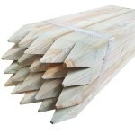 3ft x 10 Fence Post Garden Square Tree Stakes Tanalised Treated Timber Fence Posts 45mm x 45mm Planed All Round Wooden Stakes Durable Outdoor Garden Fencing Supports Pressure Treated Timber Posts