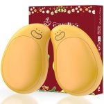 2-Pack Rechargeable Hand Warmers, FANDLISS USB Electric Magnetic Handwarmers with an 8000mAh High-Performance Battery and 3 Temperature Settings,Suitable for Outdoor, Skiing,Camping,Unisex, Yellow