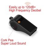 Fya Whistle, Professional Sports Whistle with Lanyard, Loud Clear Black Whistles Great for Coaches, Referees, and Officials - Image 6