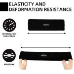 Eono Elastic Sports Headband 2Pack Unisex High Absorption Sweat Band Hair Band for Running, Fitness, Tennis & Outdoor Activities - Image 6