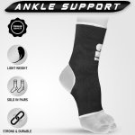Stealth Sports Ankle Support |Durable Compression Ankle Support for MMA, Muay Thai, Kickboxing, and Gym Training | Flexible, Breathable, and Non-Slip Design for Maximum Stability (Black, L/XL) - Image 4