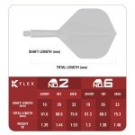 Target Japan Aquamarine K Flex Dart Flights and Shaft System, No.2 | Pack of 3 Kflex All In One Flight, JPN Exclusive Accessories | K-Flex Dart Stem - Intermediate - Image 5