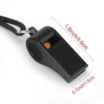 Fya Whistle, Professional Sports Whistle with Lanyard, Loud Clear Black Whistles Great for Coaches, Referees, and Officials - Image 4