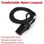 Fya Whistle, Professional Sports Whistle with Lanyard, Loud Clear Black Whistles Great for Coaches, Referees, and Officials - Image 5