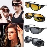 Boolavard Night Sight Night Driving Over Glasses UV Wind Protection (Yellow Lens) - Image 5