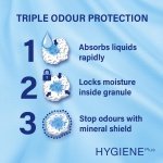 Catsan Hygiene Non-Clumping Cat Litter, 100 Percent Natural, Absorbent, 10 Litre, White - Image 3