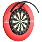 Mission Darts | Torus 120° | Bright White LED | Dart Board Lighting System | Portable | USB C. (Black)