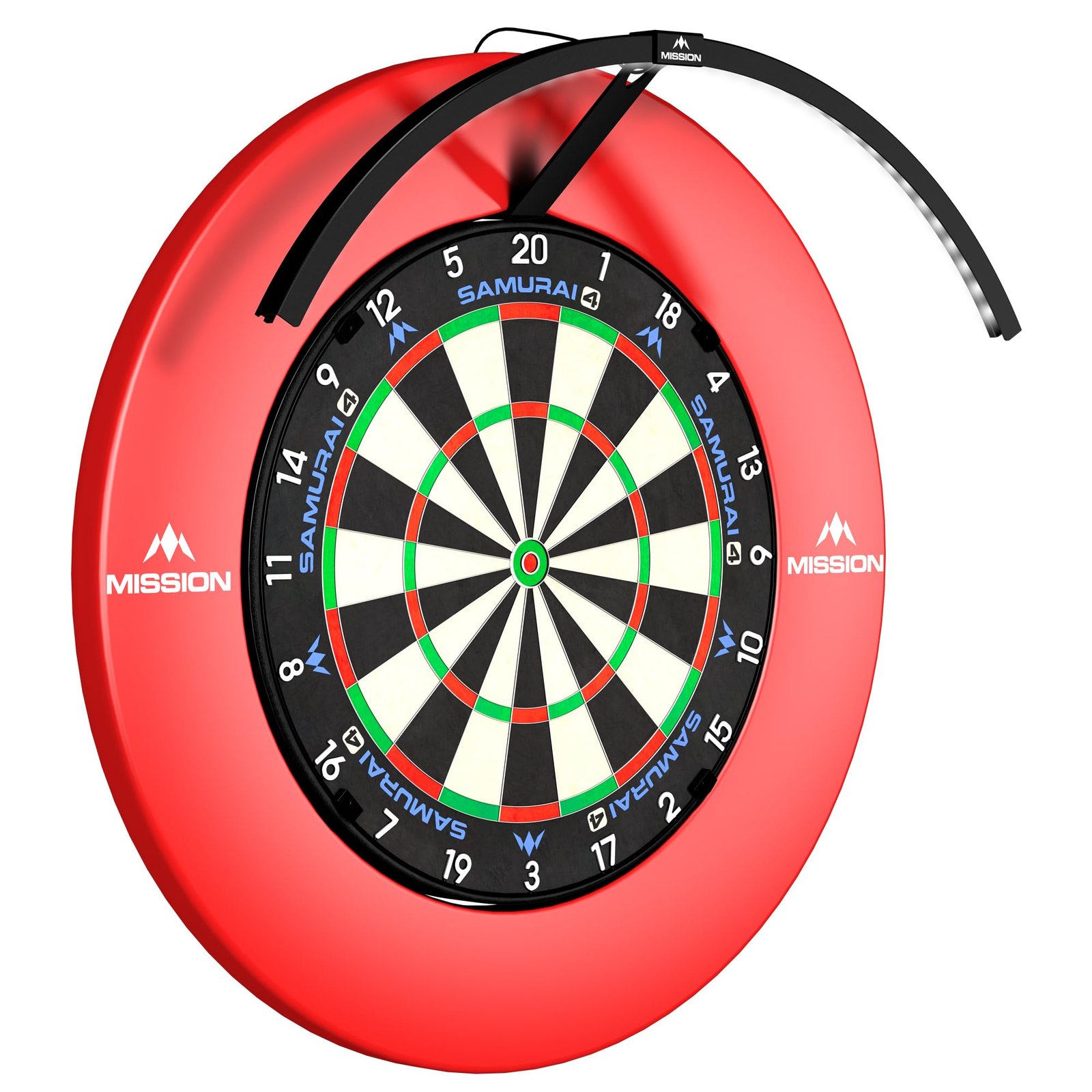 71AaOp7wifL Mission Darts | Torus 120° | Bright White LED | Dart Board Lighting System | Portable | USB C. (Black) - Image 1