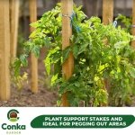 3ft x 10 Fence Post Garden Square Tree Stakes Tanalised Treated Timber Fence Posts 45mm x 45mm Planed All Round Wooden Stakes Durable Outdoor Garden Fencing Supports Pressure Treated Timber Posts - Image 3