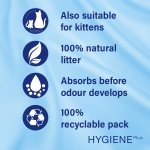 Catsan Hygiene Non-Clumping Cat Litter, 100 Percent Natural, Absorbent, 10 Litre, White - Image 4