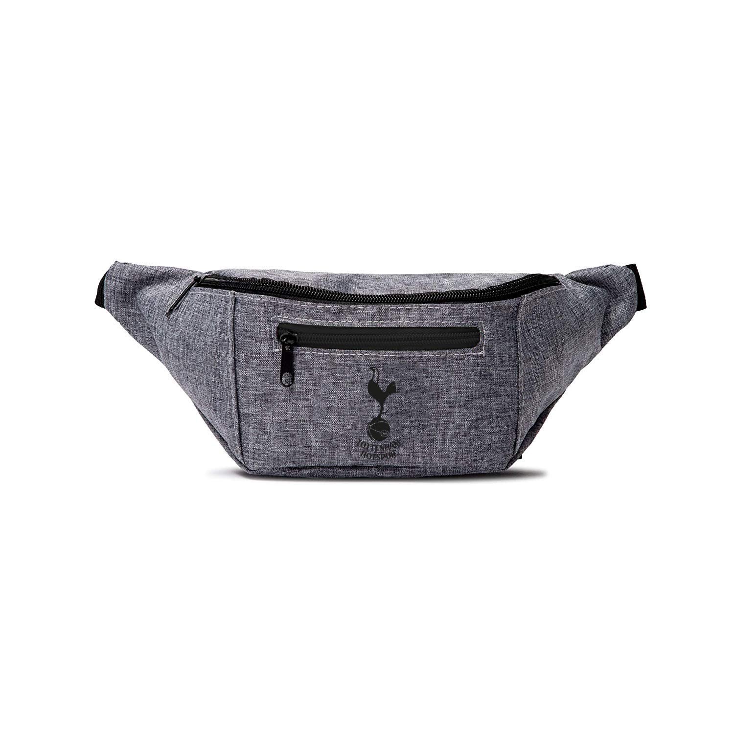 FOCO Official Tottenham Hotspur FC Heather Grey Bum Bag