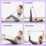 6 Tubes Foot Pedal Resistance Band, Sit up Exercise Equipment, Elastic Bands for Exercise, Foot Resistance Bands, Workout Bands, Exercises Equipment for Home Use (pink) - Image 3
