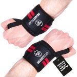 Beast Gear Weight Lifting Wrist Supports Wraps, 20" Cotton Wrist Straps Thumb Loop & One Size Fits All, Lifting Straps for Gym Fitness Training Workout