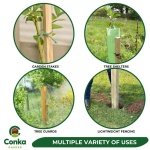 3ft x 10 Fence Post Garden Square Tree Stakes Tanalised Treated Timber Fence Posts 45mm x 45mm Planed All Round Wooden Stakes Durable Outdoor Garden Fencing Supports Pressure Treated Timber Posts - Image 6