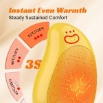 2-Pack Rechargeable Hand Warmers, FANDLISS USB Electric Magnetic Handwarmers with an 8000mAh High-Performance Battery and 3 Temperature Settings,Suitable for Outdoor, Skiing,Camping,Unisex, Yellow - Image 8