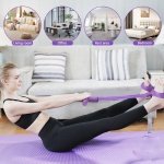 6 Tubes Foot Pedal Resistance Band, Sit up Exercise Equipment, Elastic Bands for Exercise, Foot Resistance Bands, Workout Bands, Exercises Equipment for Home Use (pink) - Image 5