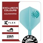Target Japan Aquamarine K Flex Dart Flights and Shaft System, No.2 | Pack of 3 Kflex All In One Flight, JPN Exclusive Accessories | K-Flex Dart Stem - Intermediate - Image 3