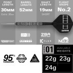 Target Darts Chris Dobey Steel Tip 95K Dart Set, 24G, K-Flex No.2 Flights & Shafts, Swiss GRD Silver Points & SP Tool Included | Player Edition Professional Dart Sets - Image 6