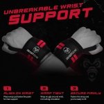 Beast Gear Weight Lifting Wrist Supports Wraps, 20" Cotton Wrist Straps Thumb Loop & One Size Fits All, Lifting Straps for Gym Fitness Training Workout - Image 8
