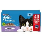 FELIX Original Senior 7+ Mixed Selection in Jelly Wet Cat Food 40x85g