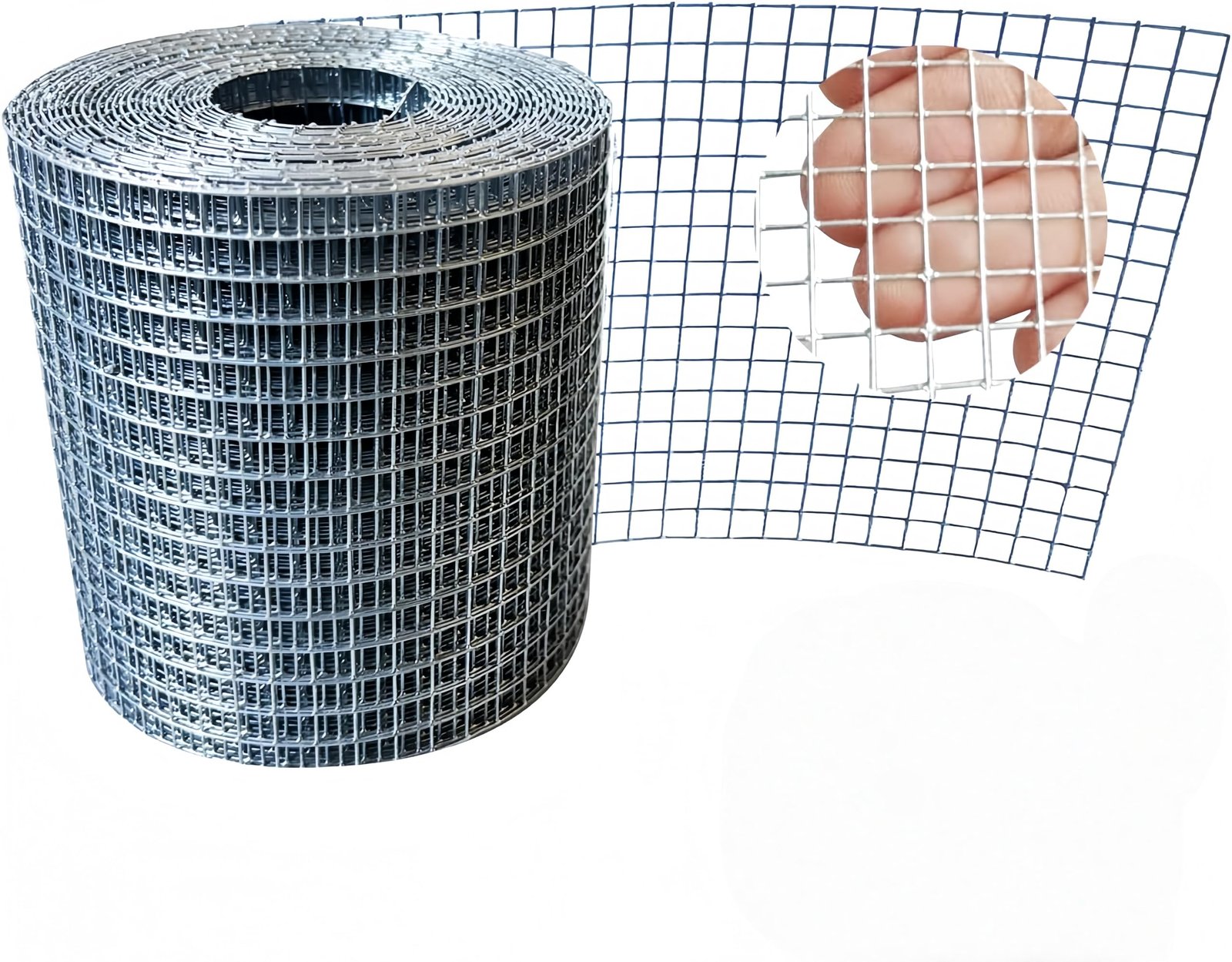 Galvanized Hardware Cloth 1/4 Inch 23 Gauge - 4" x 35ft Heavy Duty Welded Wire Mesh, Hot-Dip Galvanized After Welding for Durability - Chicken Fence, Garden Fencing, Rabbit Barrier, DIY Crafts