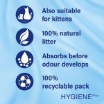 Catsan Hygiene Plus Cat Litter White, 20L - Image 4
