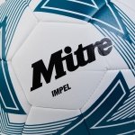 Mitre Impel L30P Unisex Football, White/Pitch Green/Black, 5 - Image 5