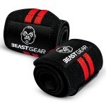Beast Gear Weight Lifting Wrist Supports Wraps, 20" Cotton Wrist Straps Thumb Loop & One Size Fits All, Lifting Straps for Gym Fitness Training Workout - Image 4
