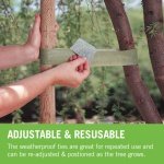 VELCRO Brand ONE-WRAP Plant Ties Tape, 12mm x 5m, Green - Reusable, Plant-Friendly Secure Solution For Tree Ties Straps, Plant Clips, VEL-EC60202,package may vary - Image 6