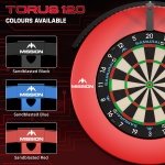 Mission Darts | Torus 120° | Bright White LED | Dart Board Lighting System | Portable | USB C. (Black) - Image 7