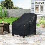 LSongSKY Patio Adirondack Chair Cover 2 Pack,Waterproof Heavy Duty Outdoor Chair Covers,Black (30W x 34D x 36H inches) - Image 5